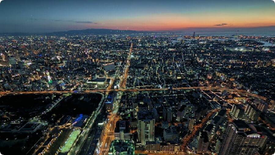The largest and most developed cities in Japan